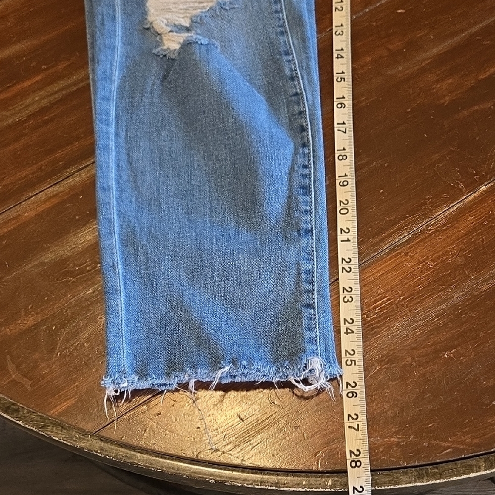 New York & Co. SOHO Distressed Light Blue Women's Skinny Jeans #938 - Picture 10 of 13